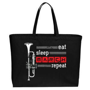 Marching Band Musician Trumpeter Gift Music Trumpet Cotton Canvas Jumbo Tote