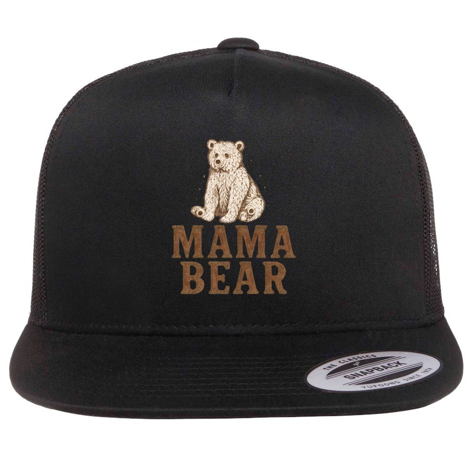Mama Bear Flat Bill Trucker Hat