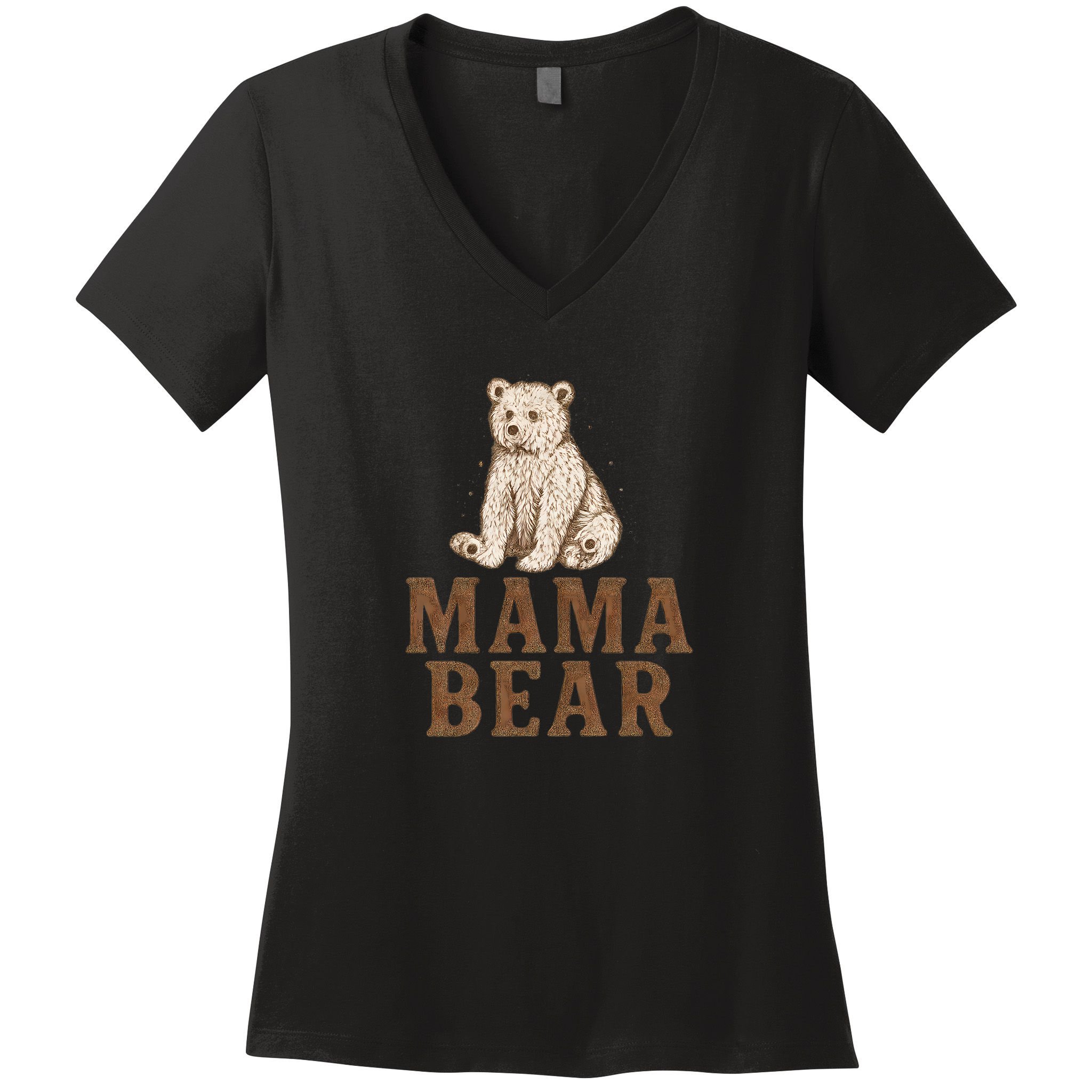 Mama Bear Women's V-Neck T-Shirt