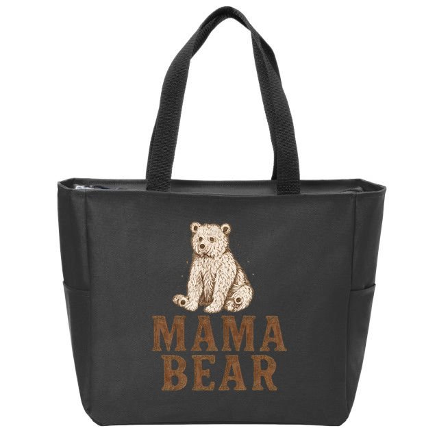Mama Bear Zip Tote Bag