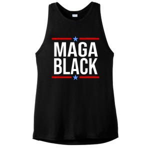 Maga Black Ladies PosiCharge Tri-Blend Wicking Tank