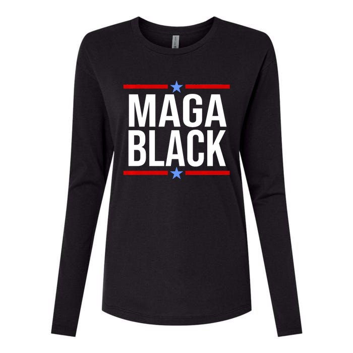 Maga Black Womens Cotton Relaxed Long Sleeve T-Shirt