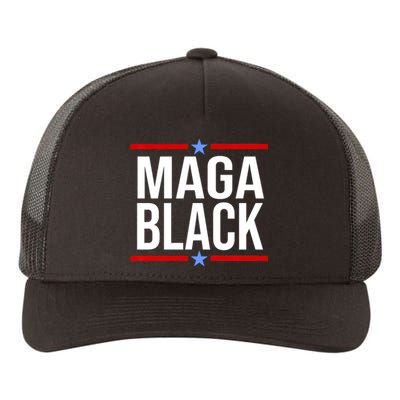 Maga Black Yupoong Adult 5-Panel Trucker Hat