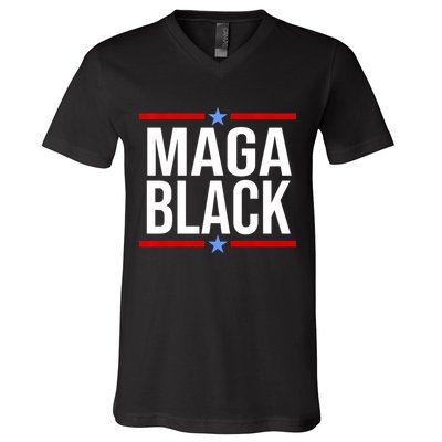Maga Black V-Neck T-Shirt