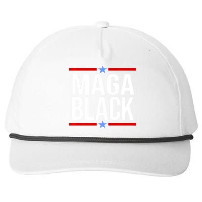 Maga Black Snapback Five-Panel Rope Hat