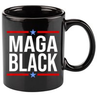 Maga Black 11oz C Handle Ceramic Mug