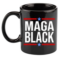 Maga Black 11oz C Handle Ceramic Mug