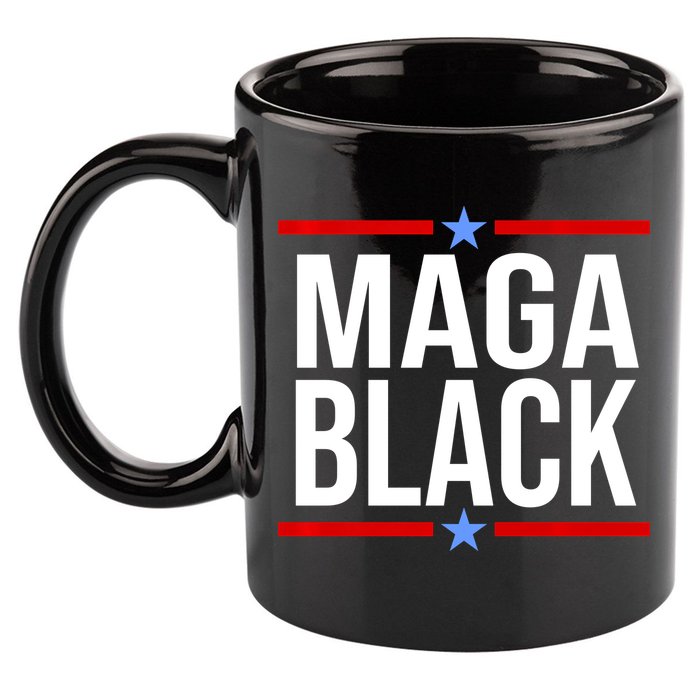 Maga Black 11oz C Handle Ceramic Mug
