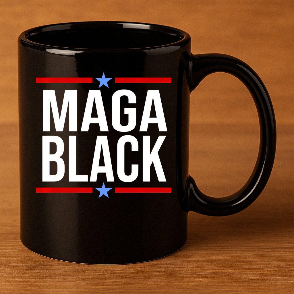 Maga Black 11oz C Handle Ceramic Mug