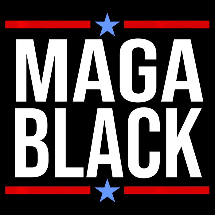 Maga Black Drawstring Bag