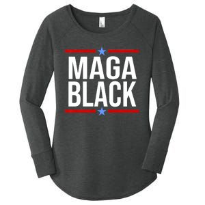 Maga Black Women's Perfect Tri Tunic Long Sleeve Shirt