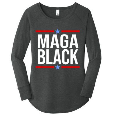 Maga Black Women's Perfect Tri Tunic Long Sleeve Shirt