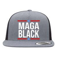 Maga Black Flat Bill Trucker Hat