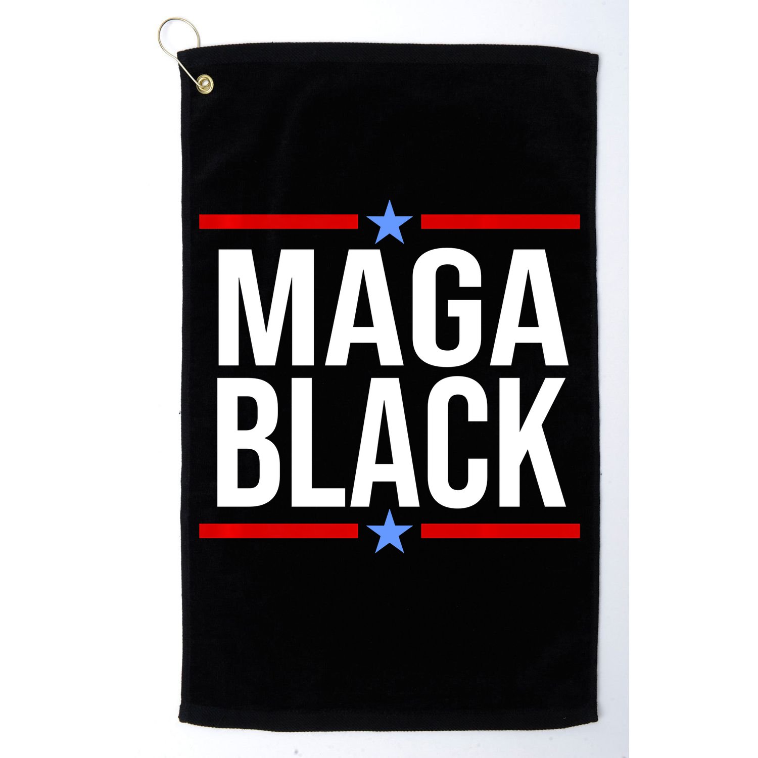 Maga Black Golf Towel