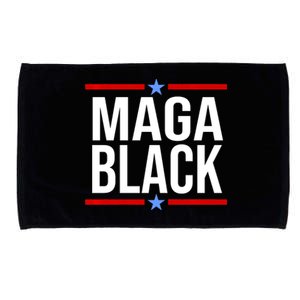 Maga Black Microfiber Hand Towel