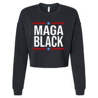 Maga Black Cropped Pullover Crew