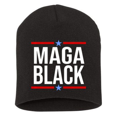 Maga Black Short Acrylic Beanie