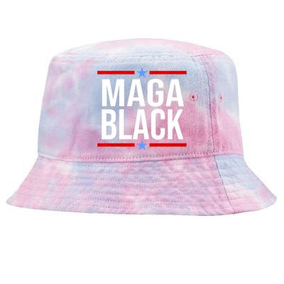 Maga Black Tie-Dyed Bucket Hat