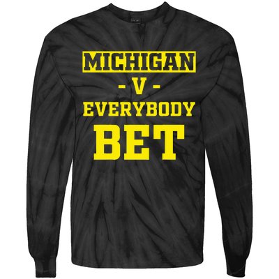 Michigan BET  Michigan BET  Tie-Dye Long Sleeve Shirt