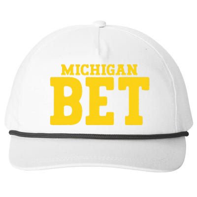 Michigan Bet Snapback Five-Panel Rope Hat