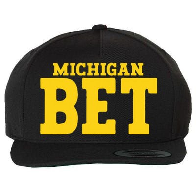 Michigan Bet Wool Snapback Cap