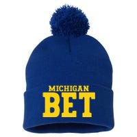 Michigan Bet Pom Pom 12in Knit Beanie