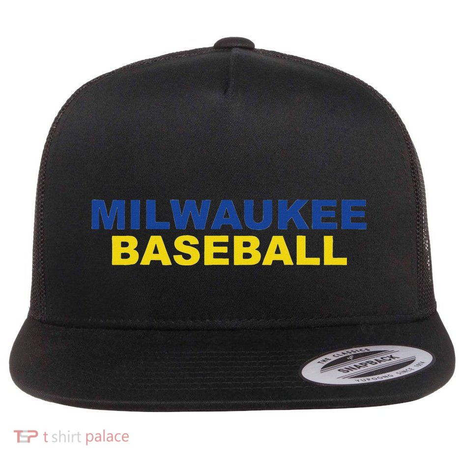 Milwaukee Baseball Flat Bill Trucker Hat