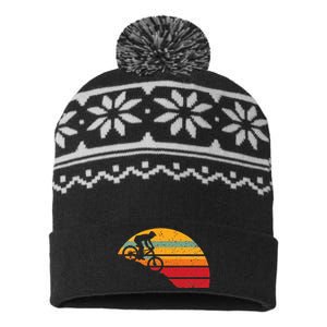 Mountain Biking USA-Made Snowflake Beanie