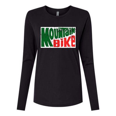 Mountain Bike Mtb Cycling Riding In Morning Dew Womens Cotton Relaxed Long Sleeve T-Shirt