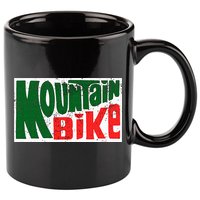 Mountain Bike Mtb Cycling Riding In Morning Dew 11oz C Handle Ceramic Mug