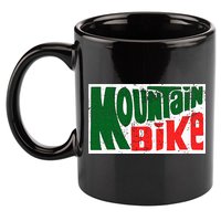 Mountain Bike Mtb Cycling Riding In Morning Dew 11oz C Handle Ceramic Mug