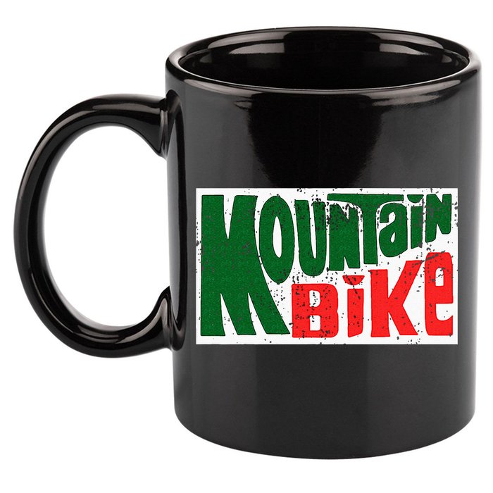 Mountain Bike Mtb Cycling Riding In Morning Dew 11oz C Handle Ceramic Mug