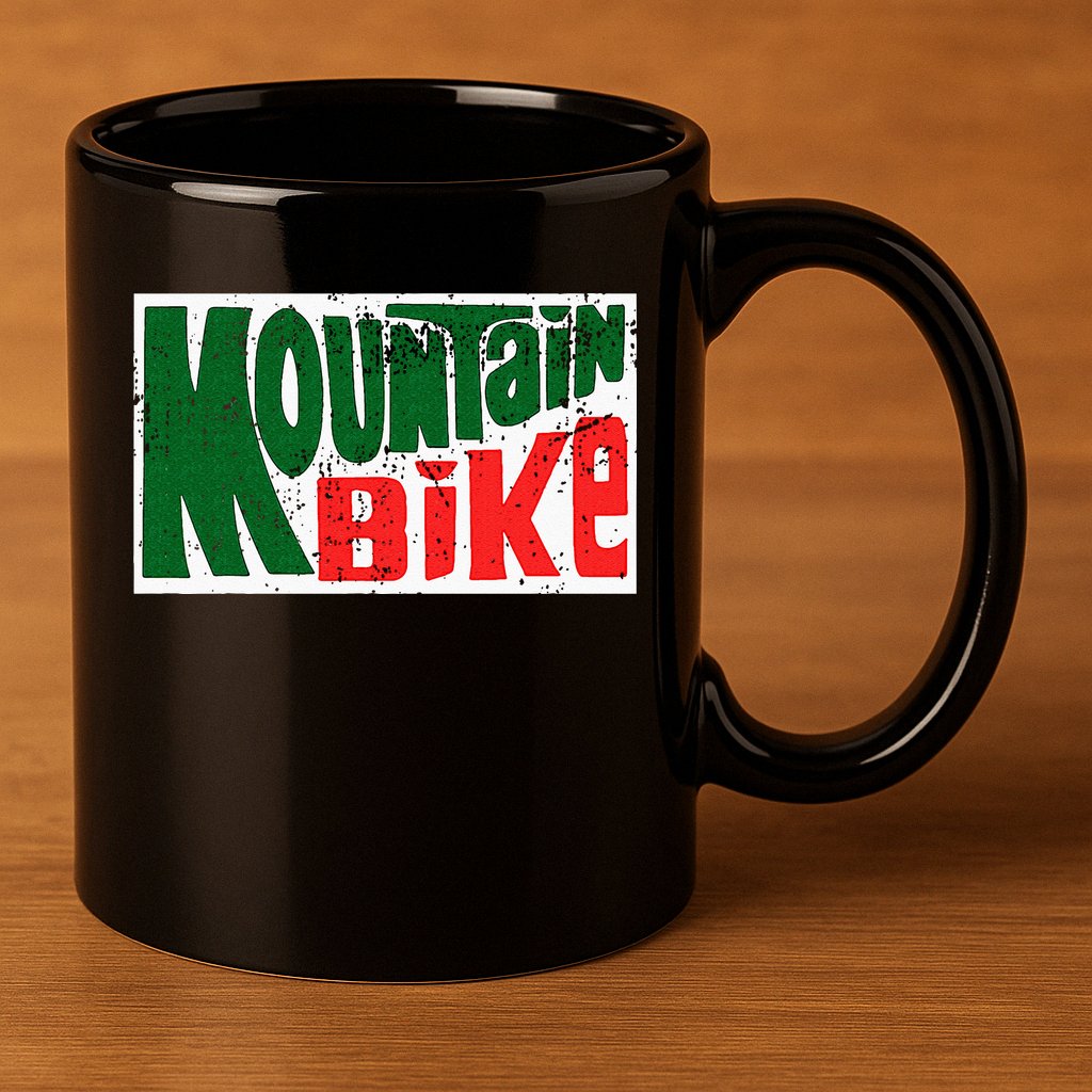 Mountain Bike Mtb Cycling Riding In Morning Dew 11oz C Handle Ceramic Mug