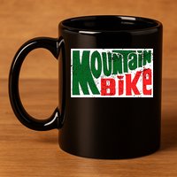 Mountain Bike Mtb Cycling Riding In Morning Dew 11oz C Handle Ceramic Mug