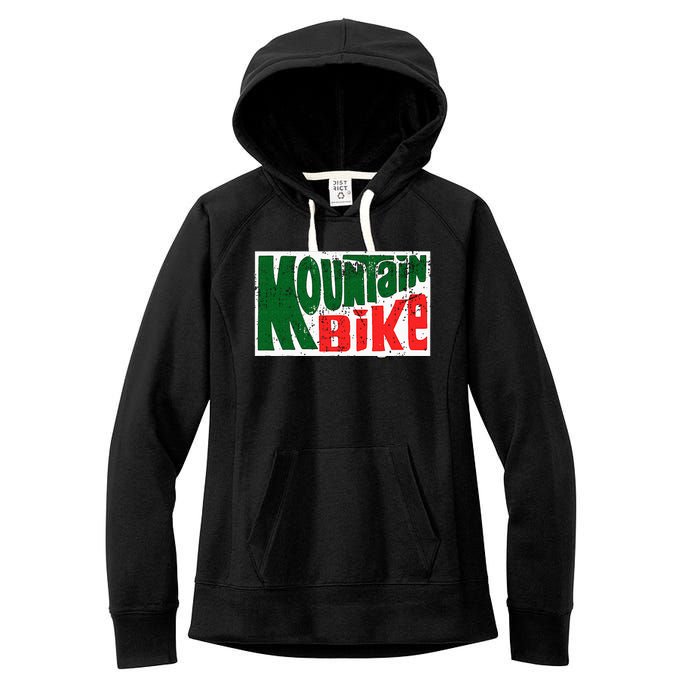 Mountain Bike Mtb Cycling Riding In Morning Dew Women's Fleece Hoodie