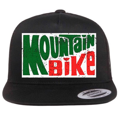 Mountain Bike Mtb Cycling Riding In Morning Dew Flatbill Hat