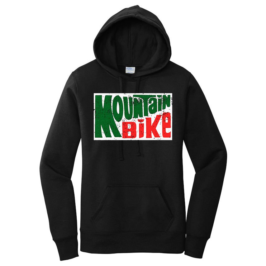Mountain Bike Mtb Cycling Riding In Morning Dew Women's Pullover Hoodie