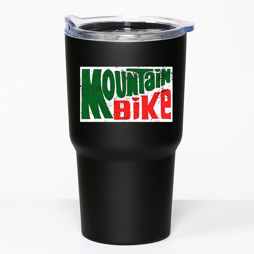 Mountain Bike Mtb Cycling Riding In Morning Dew Tumbler