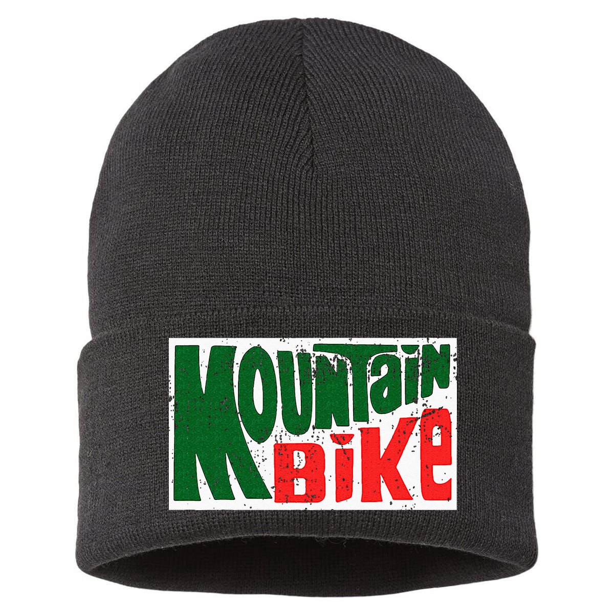 Mountain Bike Mtb Cycling Riding In Morning Dew Sustainable Knit Beanie