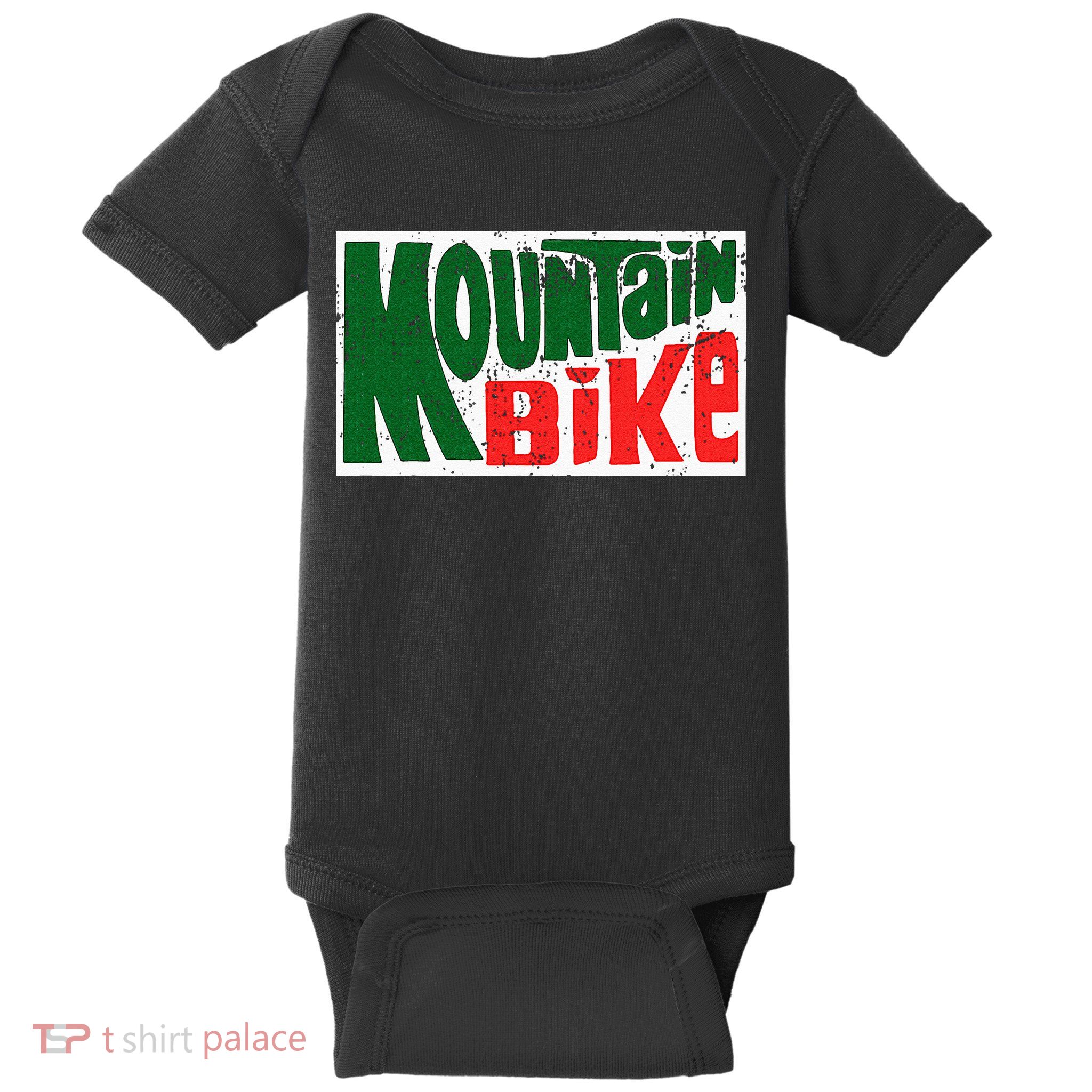 Mountain Bike Mtb Cycling Riding In Morning Dew Baby Bodysuit
