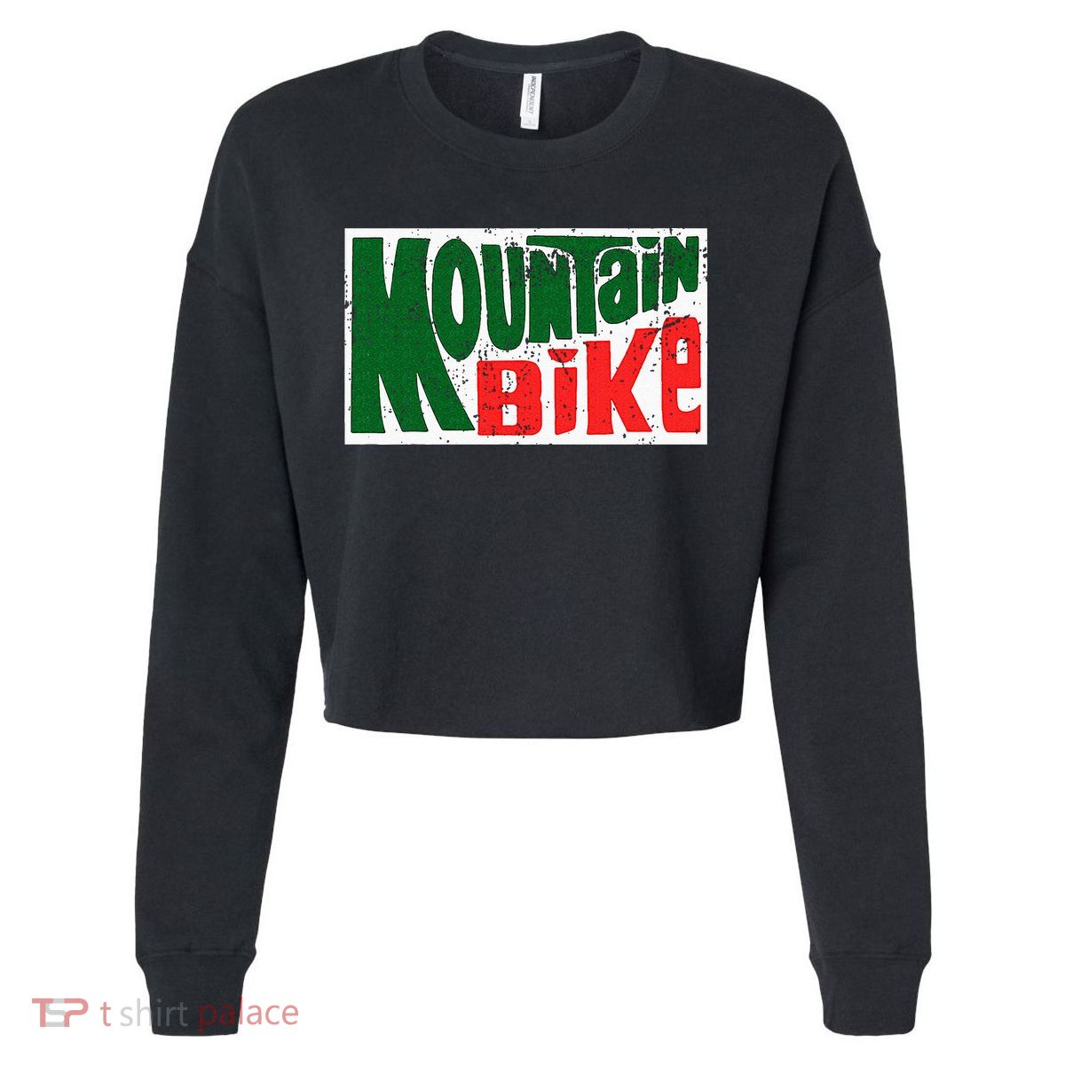 Mountain Bike Mtb Cycling Riding In Morning Dew Cropped Pullover Crew