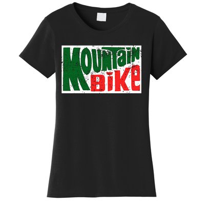 Mountain Bike Mtb Cycling Riding In Morning Dew Women's T-Shirt