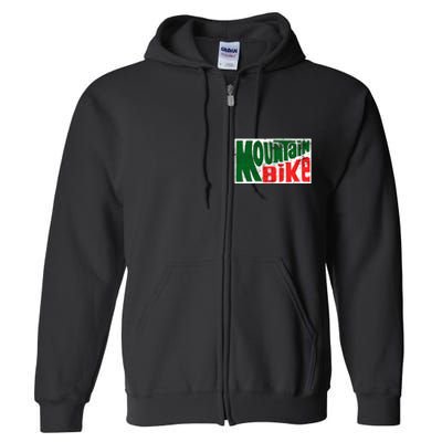 Mountain Bike Mtb Cycling Riding In Morning Dew Full Zip Hoodie