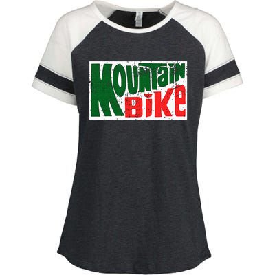 Mountain Bike Mtb Cycling Riding In Morning Dew Enza Ladies Jersey Colorblock Tee