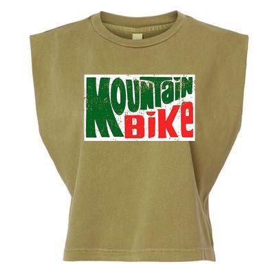 Mountain Bike Mtb Cycling Riding In Morning Dew Garment-Dyed Women's Muscle Tee