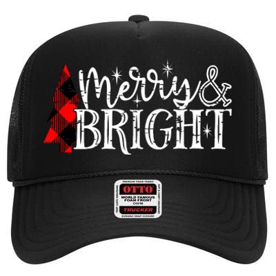 Merry & Bright High Crown Mesh Back Trucker Hat