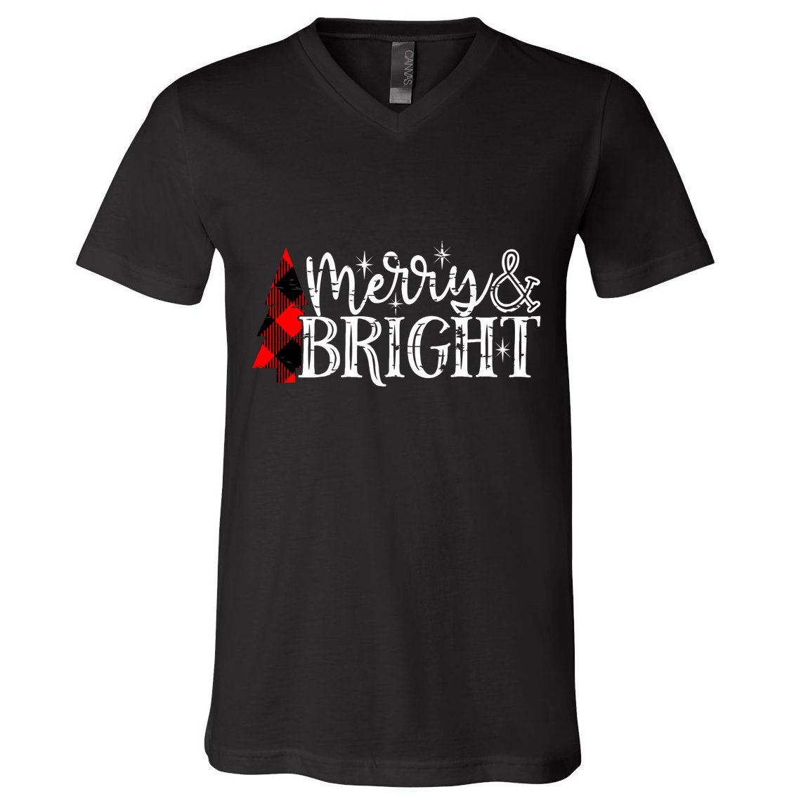 Merry & Bright V-Neck T-Shirt