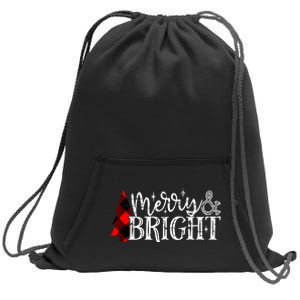 Merry & Bright Sweatshirt Cinch Pack Bag