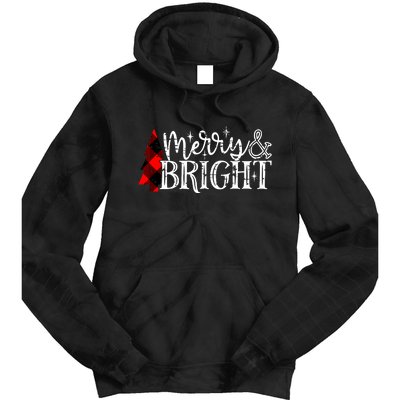 Merry & Bright Tie Dye Hoodie