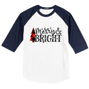 Merry & Bright Baseball Sleeve Shirt